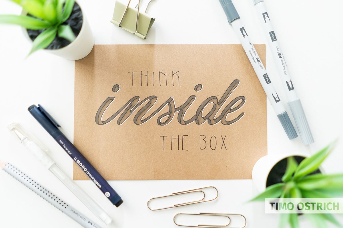 Handlettering think-inside-the-box