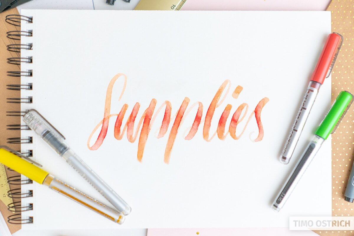 Lettering supplies