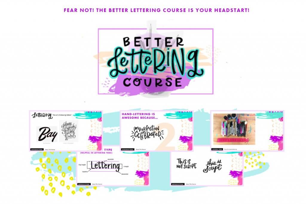 Better lettering course by Caroline Zook