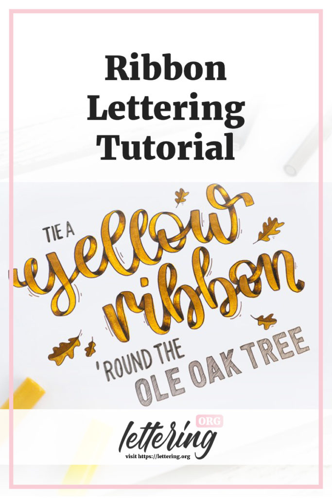 Ribbon lettering How to create outstanding ribbon letterings (tutorial)