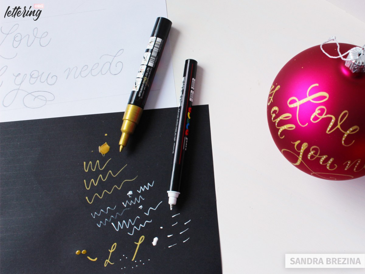 Hand Lettered Christmas Gift Bag - The Painted Pen by The Painted Pen