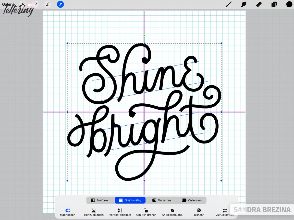 Create your lettering piece