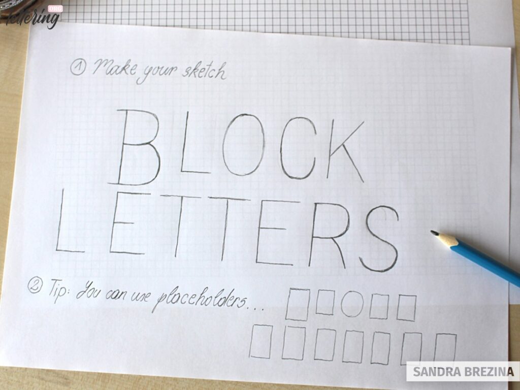 How to draw beautiful block letters