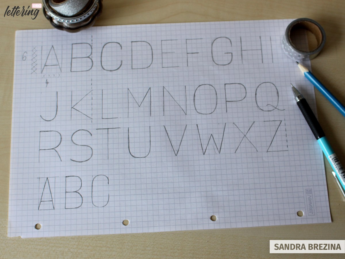 letter fonts to draw a z