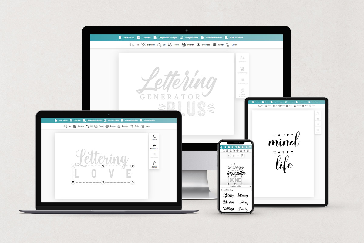 Lettering Generator Plus Create Stunning Letterings With Ease   Responsive Mockup 